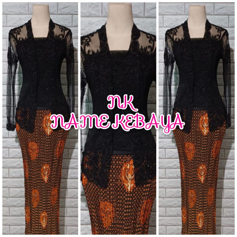 set kebaya pesta kutubaru kebaya kutubaru hitam kebaya wisuda modern