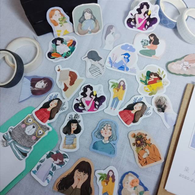 

Sticker Girl 45 pcs / Sticker aesthetic / stiker lucu / stiker murah / stiker tumblr/stiker journal