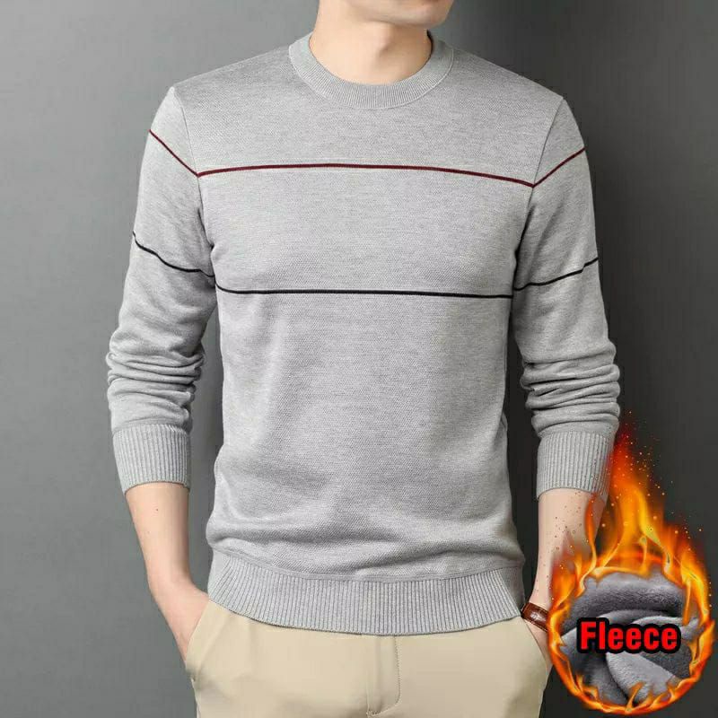 Sweater Rajut Tripell Strip Rajut Pria 12get