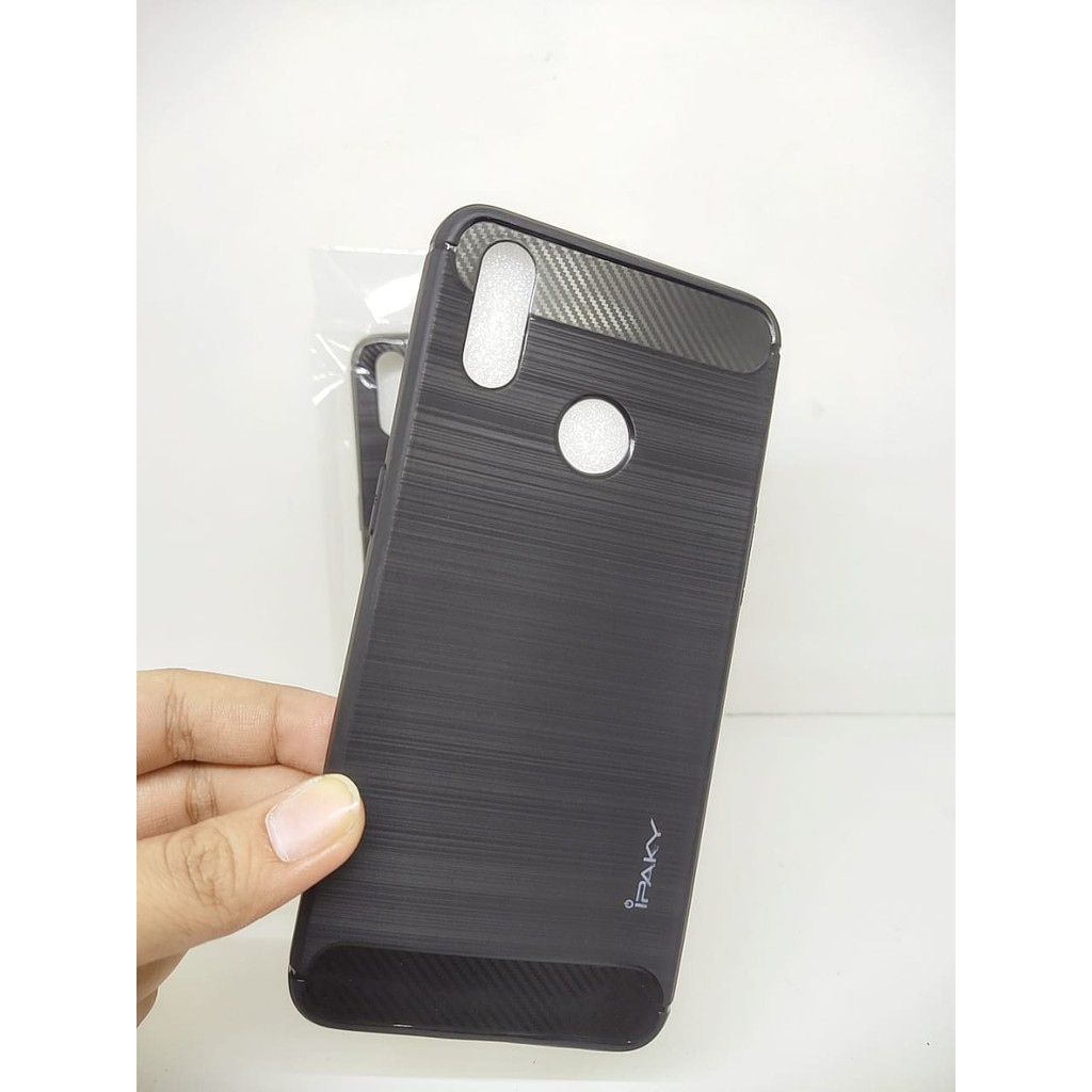Case Slim Fit Carbon Realme 3 Pro RMX1851 6.3 inchi Softshell Fiber Multi Carbon