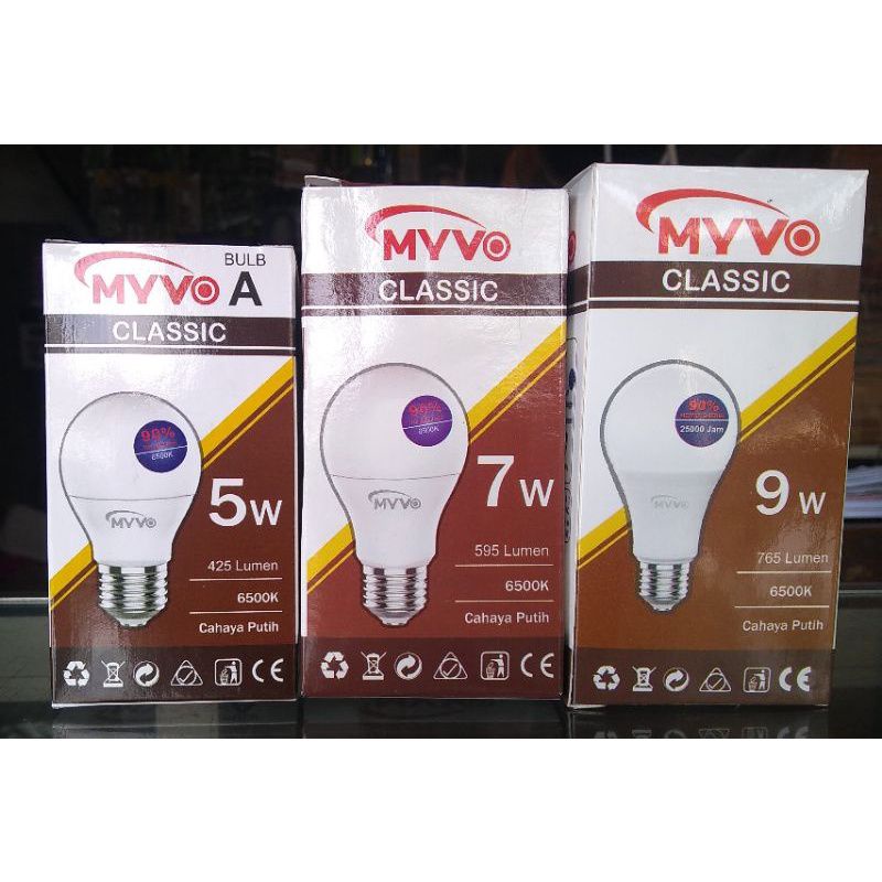 Lampu LED Bohlam MYVO CLASSIC 7 Watt Termurah