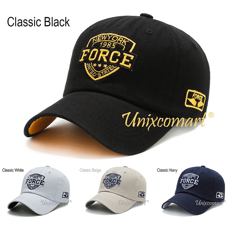 Topi Baseball FORCE Hat Cap Casual Sport Distro Pria Wanita Dewasa