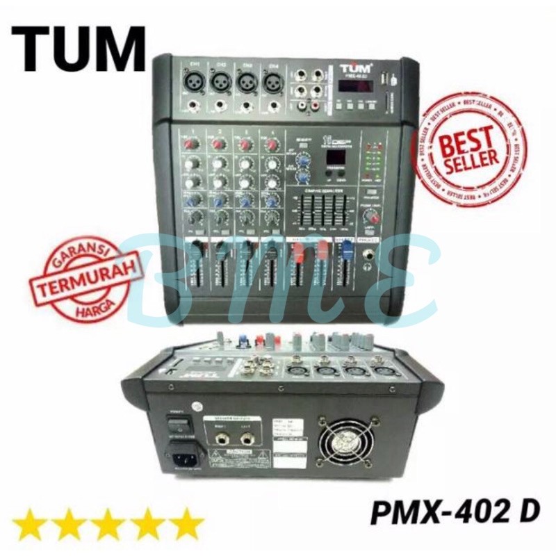 power mixer audio TUM pmx402 4channel