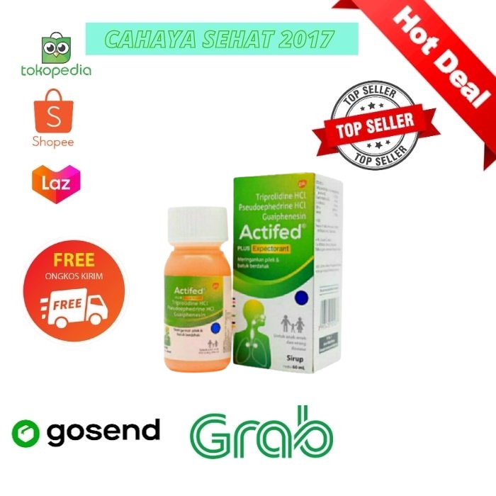 Jual Actifed Hijau Plus Expectorant Syrup Ml Shopee Indonesia