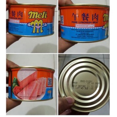 

Meli Pork Luncheon Meat 397g / Daging Kornet Luncheon Babi Kaleng 397g