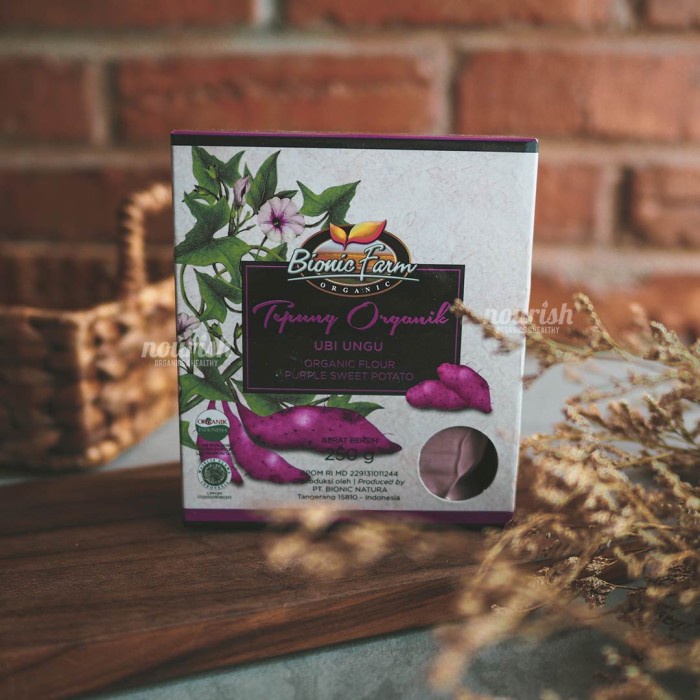 

Bionic Farm, Tepung Organik Beras, Kacang Hijau, Ubi Ungu 250gr - Ubi Ungu