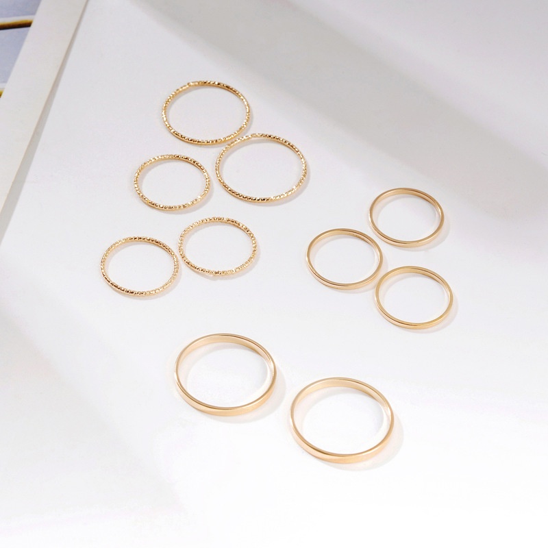 10pcs / Set Cincin Jari Gaya Vintage Korea Untuk Pria Dan Wanita