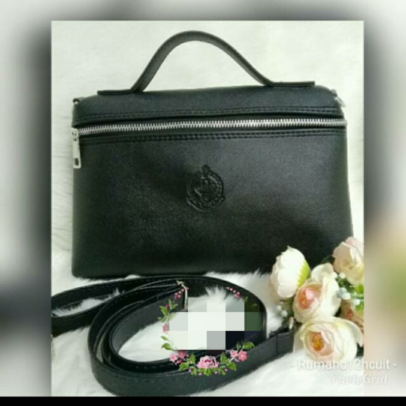 tas persit clutch selempang hitam cluth