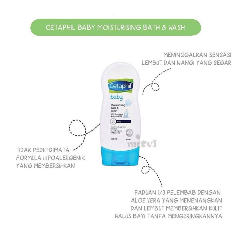 Cetaphil baby Moist Bath &amp; wash 230ml