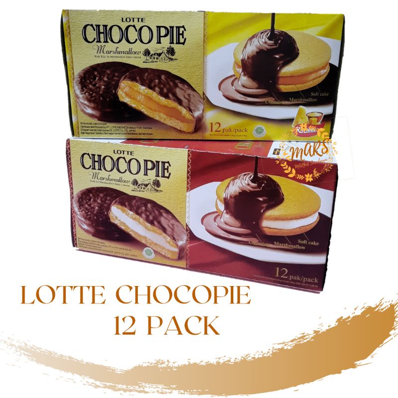 Lotte chocopie marshmallow 28 gr x 12