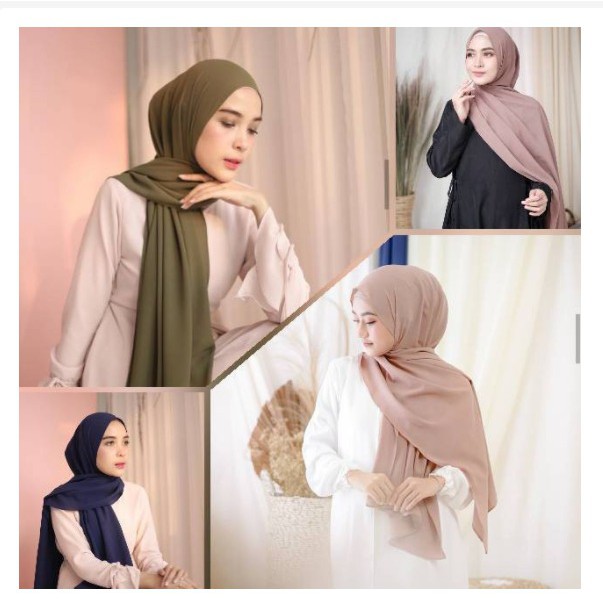 (TERLARIS) HIJAB PASHMINA CERUTY BABY DOLL/ HIJAB OOTD WANITA BISA COD