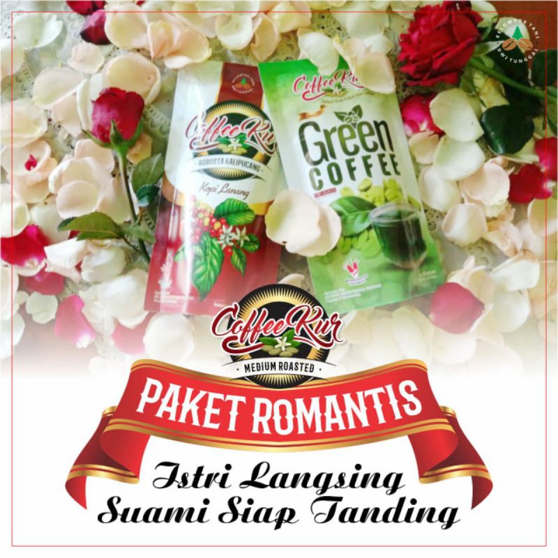 

paket hemat / paket romantis Coffee Kur Green Coffee Lanang Coffee peaberry