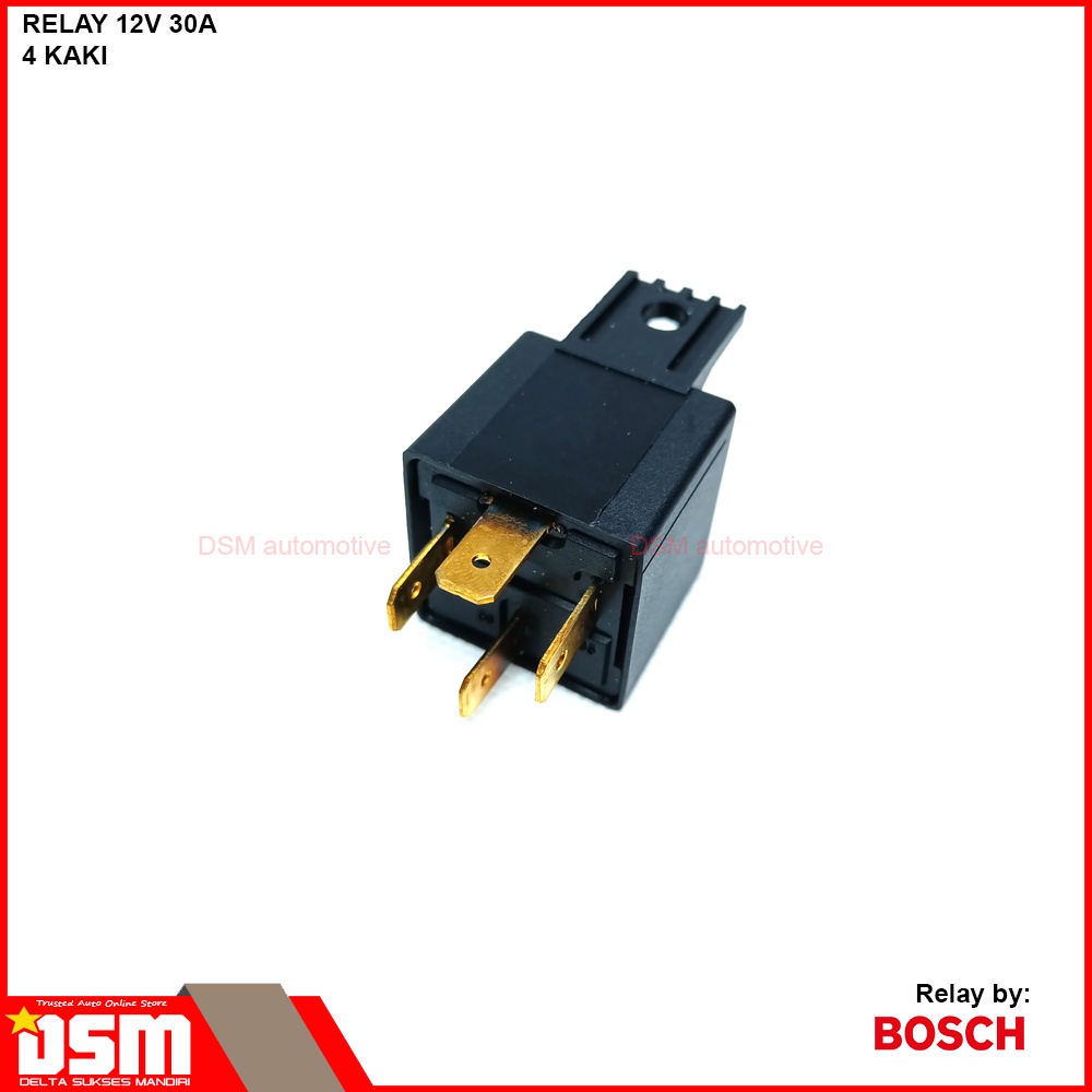 Bosch Relay 4 Kaki - 5 kaki 12V / Relay Lampu Klakson - Headlamp Mobil Motor