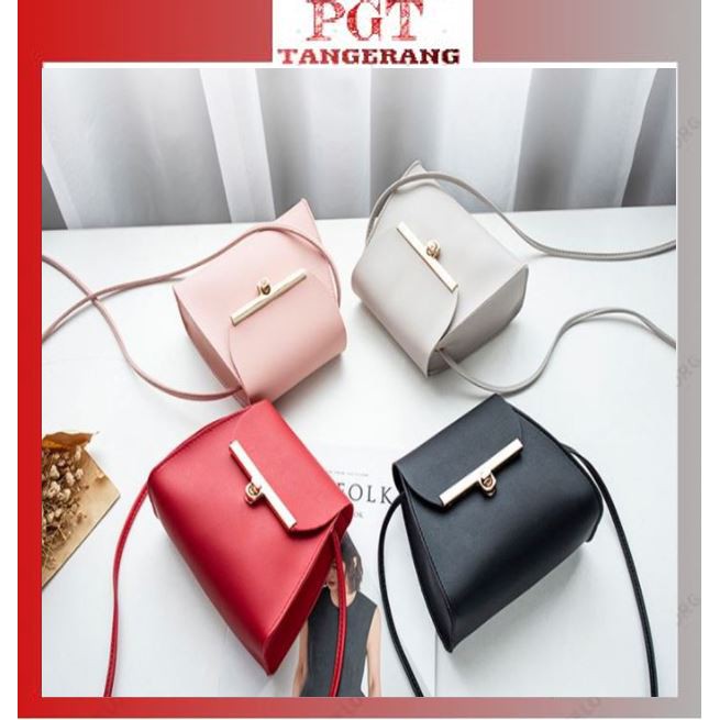 PGT - Tas Fashion Korea Kancing Kecil Tas Selempang Mini Import