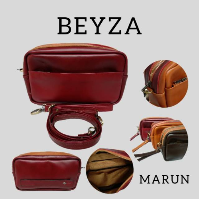 [VALQO] Tas kulit BEYZA Pouchbag Clutch Wanita Cewek Bisa COD