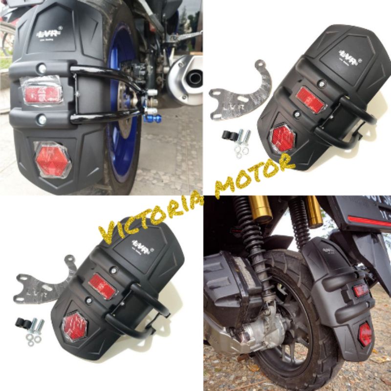 mudguard Penahan lumpur LVR Aerox 155 ADV plus breket spakbor