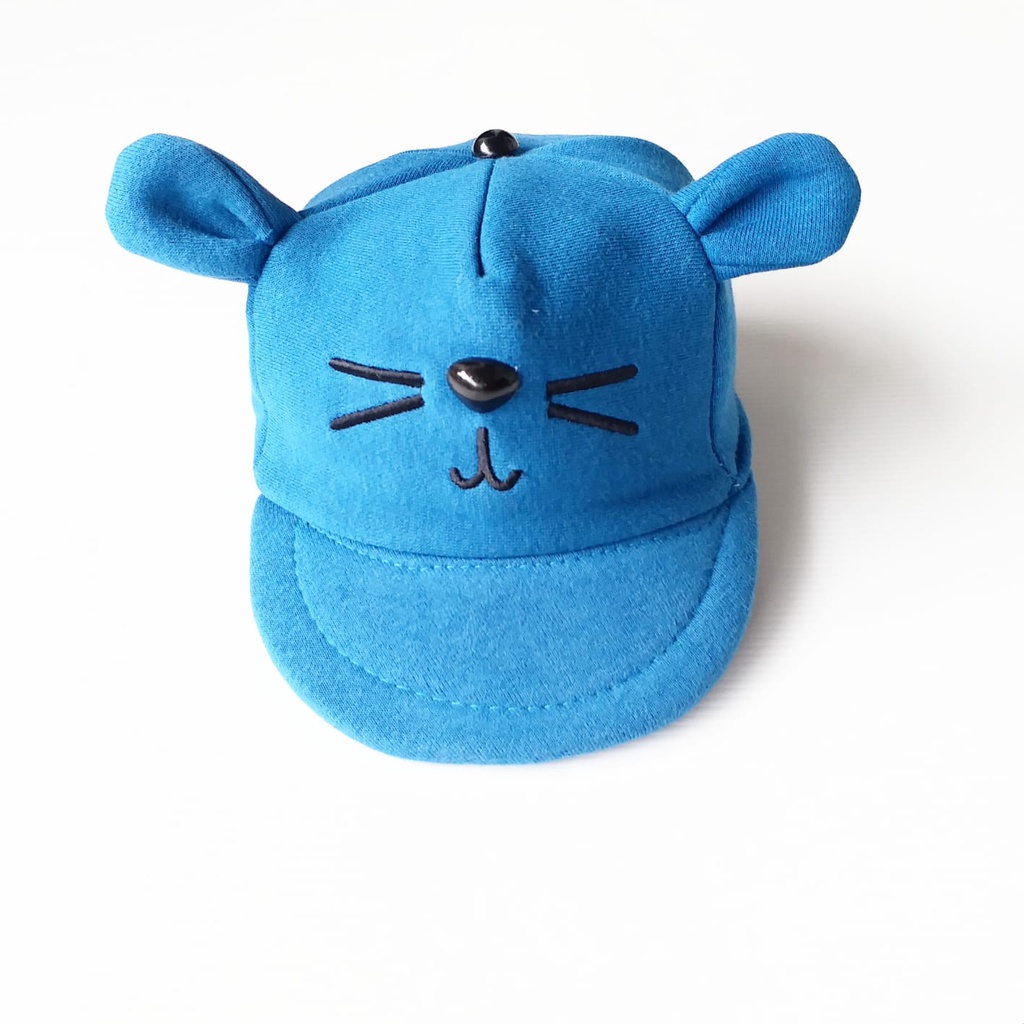 stoberi baby - TOPI MEOW CATS Topi Anak Lucu Model Apollo Usia 0 Sampai 1 Tahun Kualitas Terbaik