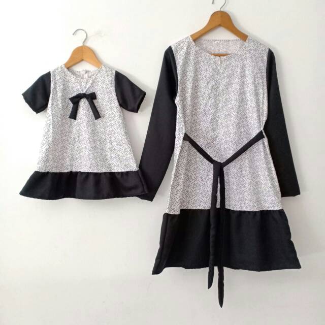 Baju Couple Ibu dan Anak, kode : TUNIK DAISY