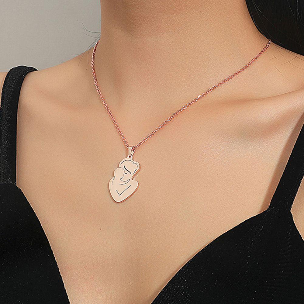 R-bunga Kalung Fashion Hari Ibu Family Pendant