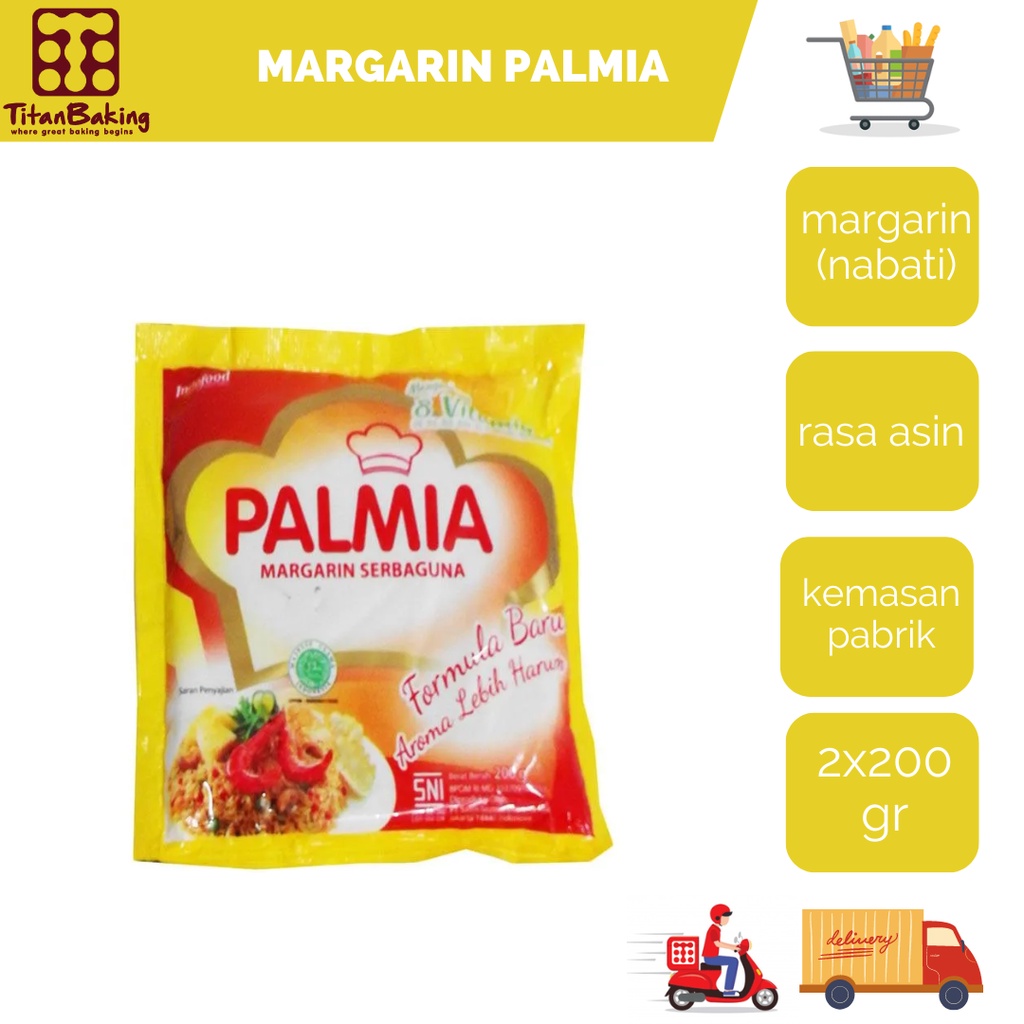 

Margarine Palmia Serbaguna Sachet 200 Gr isi 2