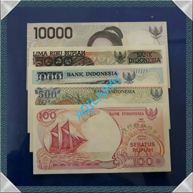 PAKET UANG KUNO INDONESIA  5 LEMBAR MURAH