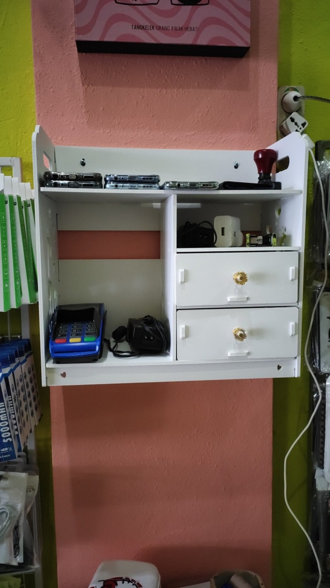 Rak Kosmetik Laci Storage Rak Vintage Shabby