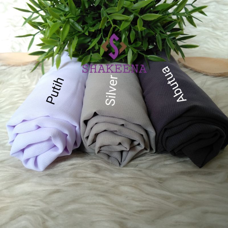 50rb dapat 3 Jilbab Segitiga Instan - Jilbab harian bahan adem