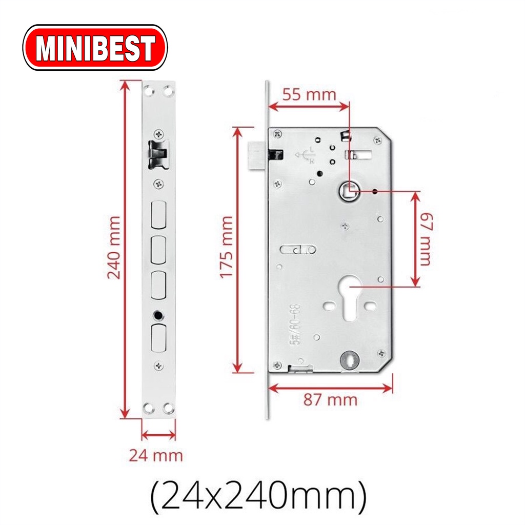 MB Smart Door Lock Door Lock Handle Fingerprint Waterprof - Kunci Pintu Digital