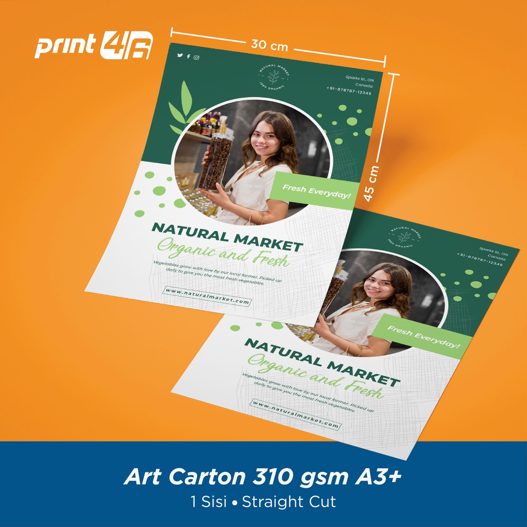 

Print Art Carton 310 1 sisi tanpa laminating