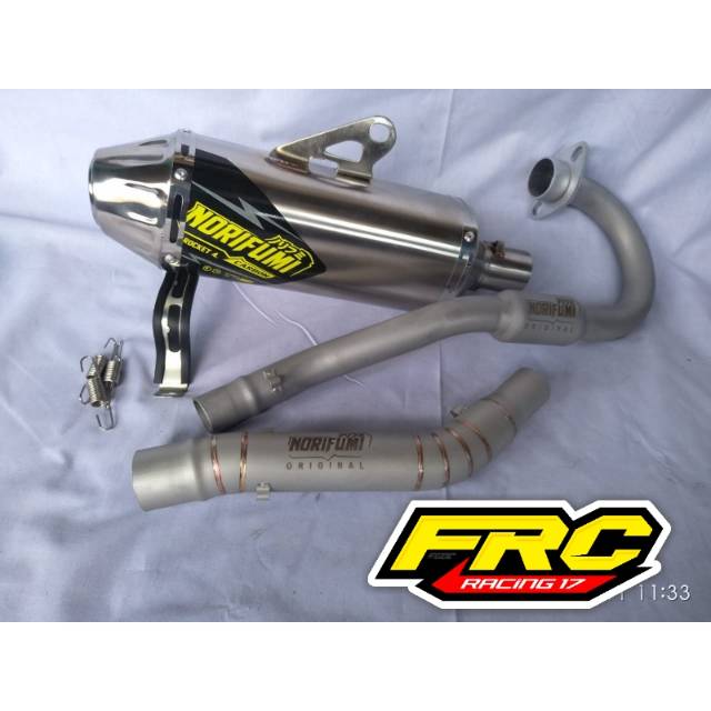 Knalpot  crf 150l klx 150  norifumi roket 4 stainless