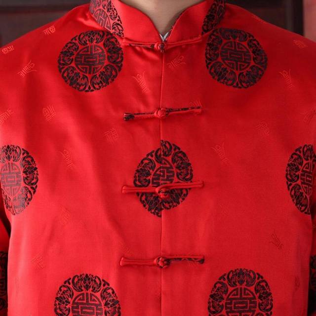 NEW RESTOCK Cheongsam Pria Lengan Panjang Motif Random