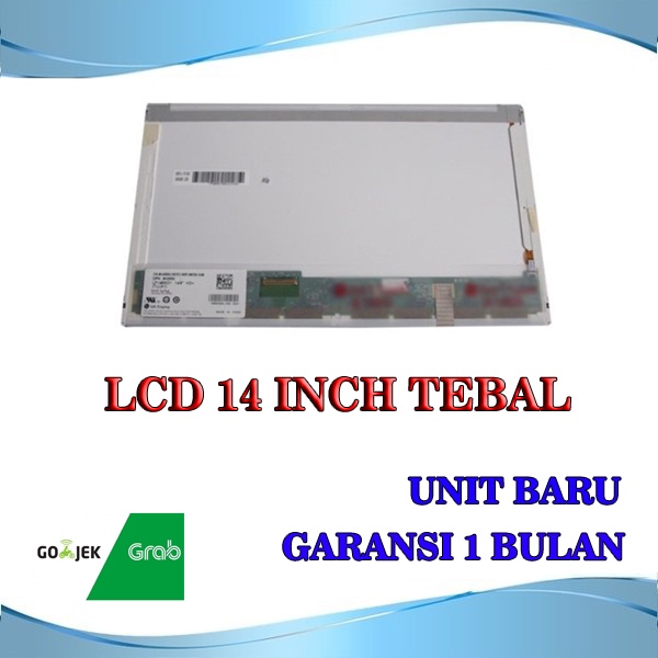 LCD LED Laptop Notebook 14 Inch Tebal Pin 40