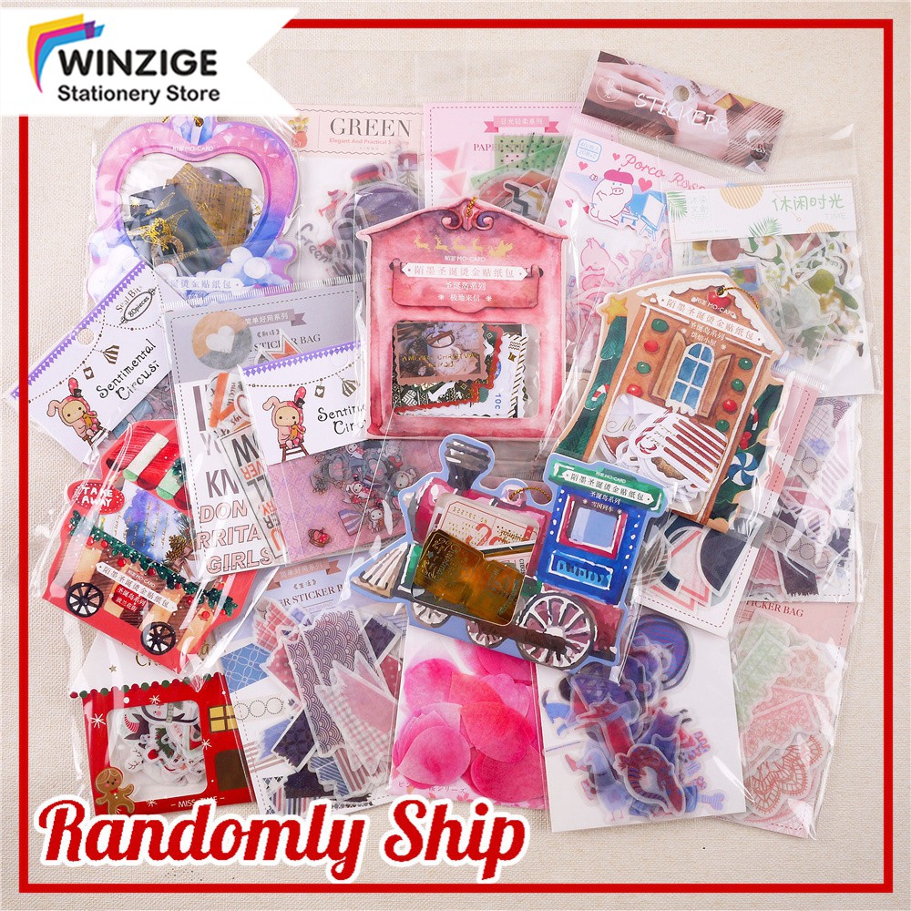  Winzige  Random Stiker Lucu untuk Dekorasi Diary 