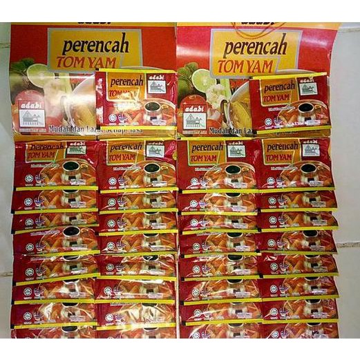 16 Pcs Adabi Perencah Tom Yam Bumbu tom yam tom yum Tomyum Tomyam Thai yom Yum Paste