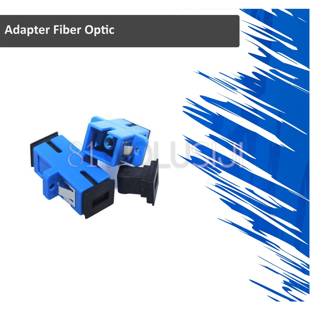 Adapter Fiber Optik SC UPC Biru/Adapter Sambungan Konektor Fiber Optic