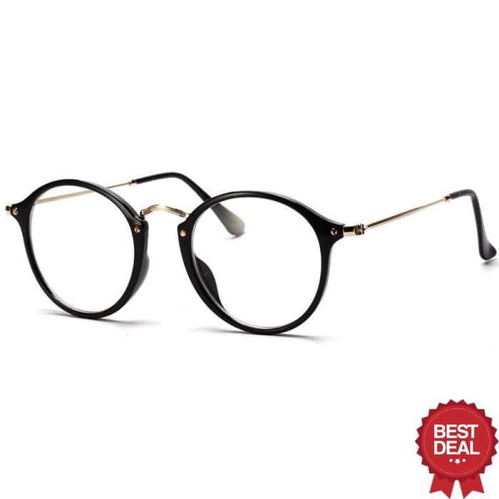 NEW SALE KOREA BULAT BESAR Kacamata Hitam Retro Optical SELLER.