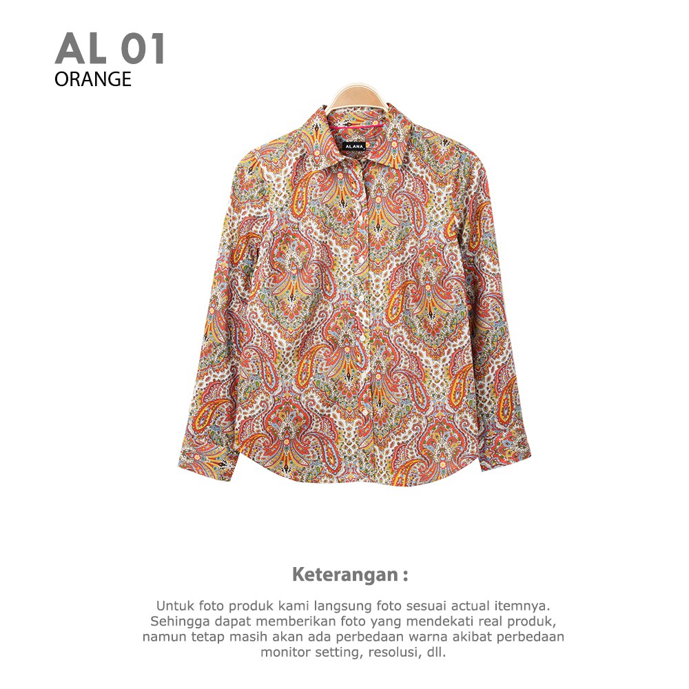Blouse Kemeja Batik Motif Mafsir Shopee Indonesia