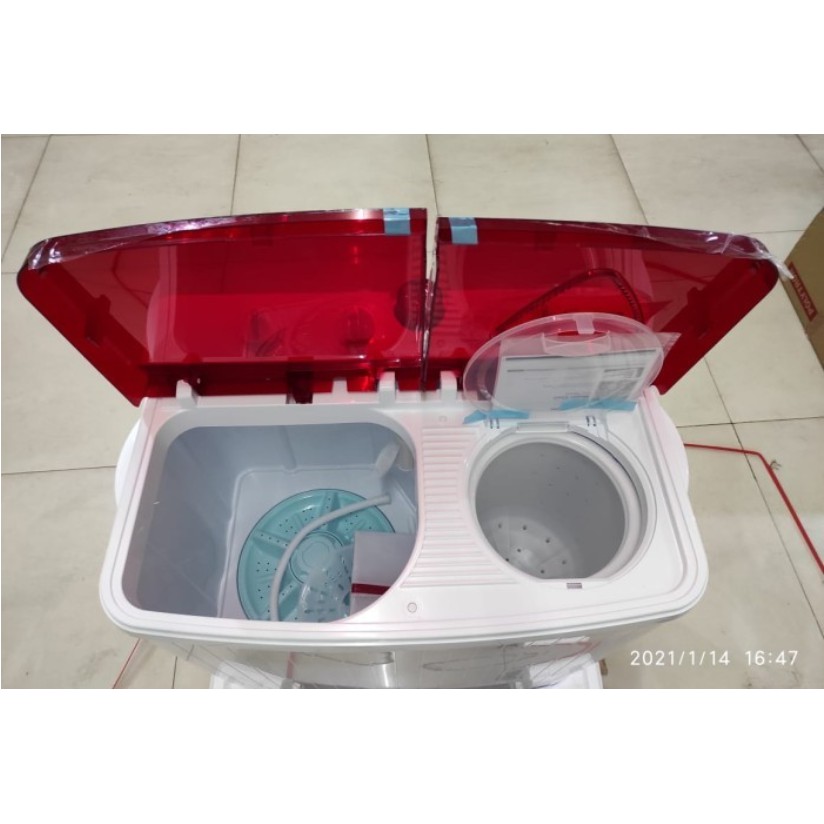 Polytron Mesin Cuci 2 Tabung 7 Kg Hijab Series PWM 701 PWM-701 TwinTub