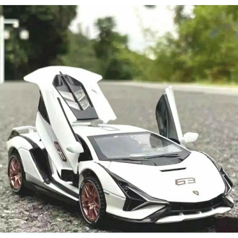 Mainan Miniatur Diecast Mobil Lamborghini Sian Skala 1 32
