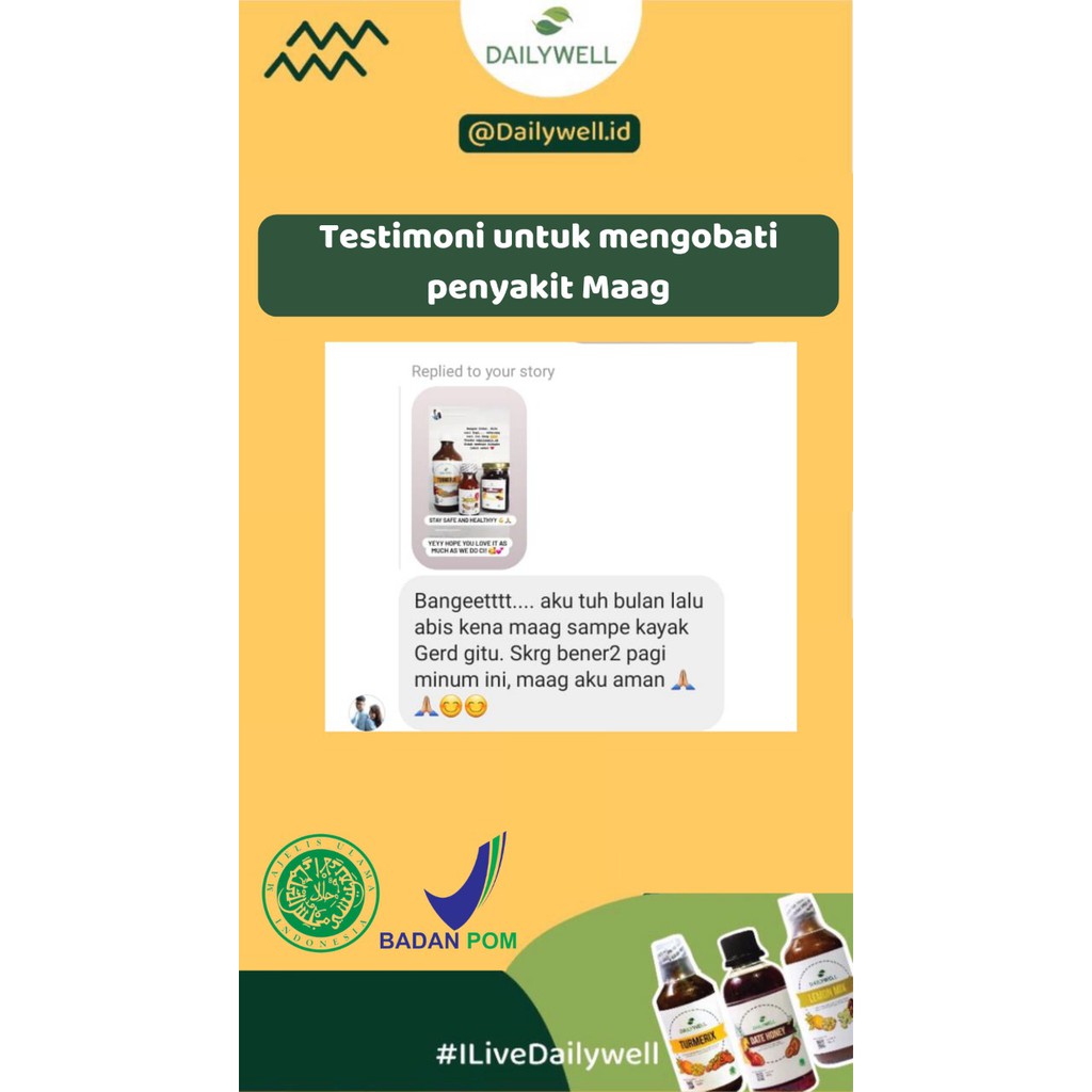 Paket hemat Dailywell - Bundling Daily well - Healty Detox Lemon+Date