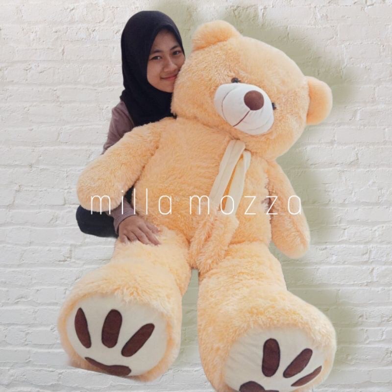 BONEKA BERUANG TEDDY BEAR 1.1METER TELAPAK PREMIUM TELAPAK SYAL SNI ( Standar Nasional Indonesia )