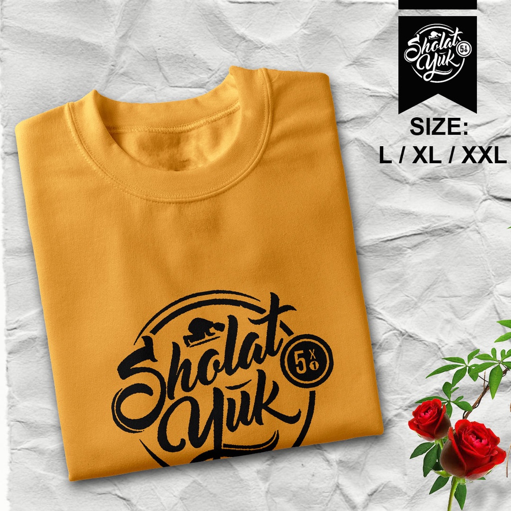 [ sholat yuk ] kaos dakwah islami pria dan wanita.-3