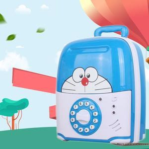 SAVING BOX BANK DORAEMON MAINAN EDUKATIF CELENGAN ATM Am1