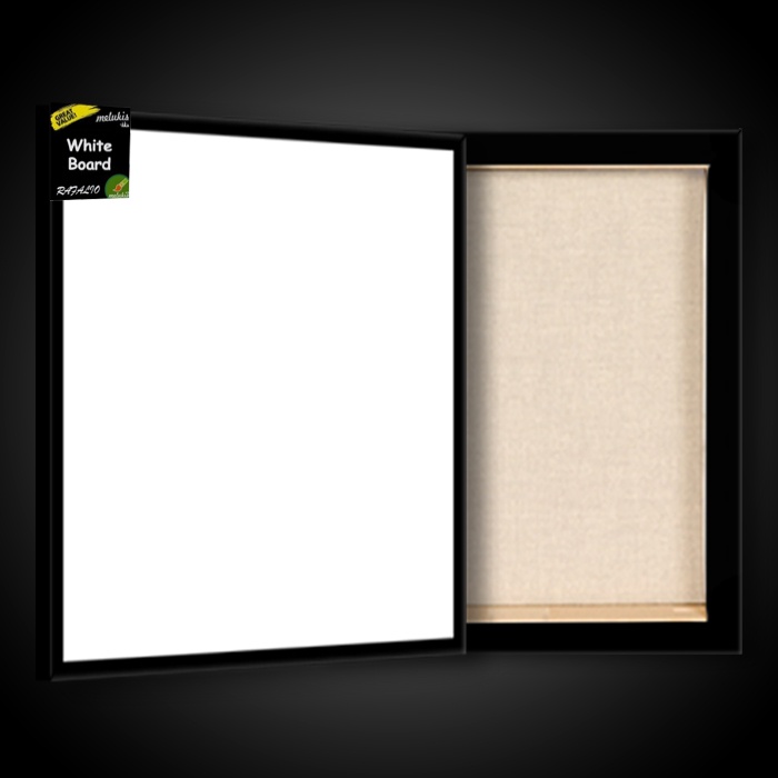 

White Board Melamin Papan Tulis Putih By Ravalio 30x60 cm