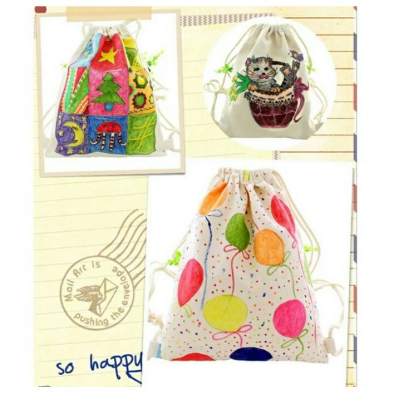 

Tas Gendong Kanvas 30x40 / Cat Acrylic / Kuas No.1 / Palet