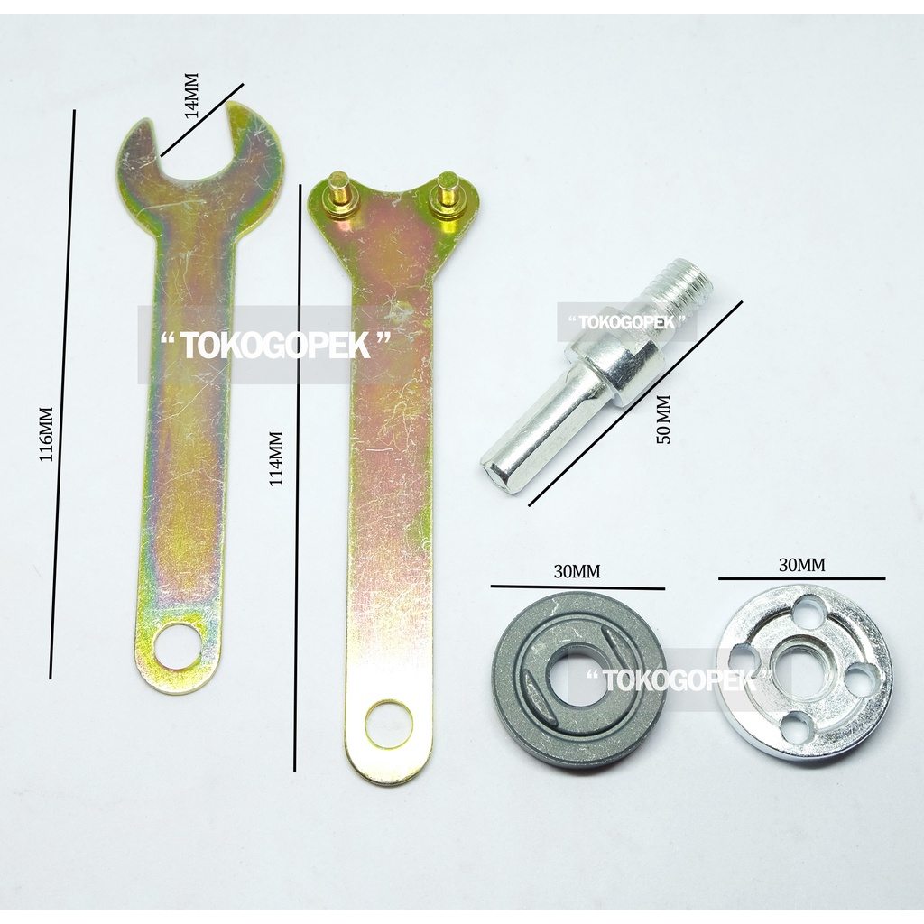 KONEKTOR ADAPTOR GERINDA MESIN BOR - 1 SET (5PCS)