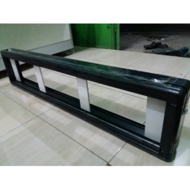 Frame running text 2 sisi outdoor 48 x 160 cm / frame running text / frame