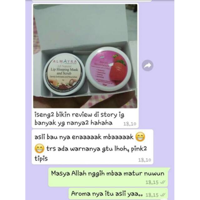 COD Lipbalm dengan kandungan UV filter Almayra/ Pelembab bibir Almayra