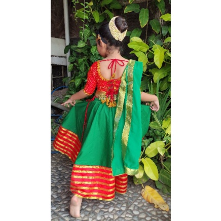 lehenga cantik/lehenga murah/lehenga india/lehenga anak/baju india anak