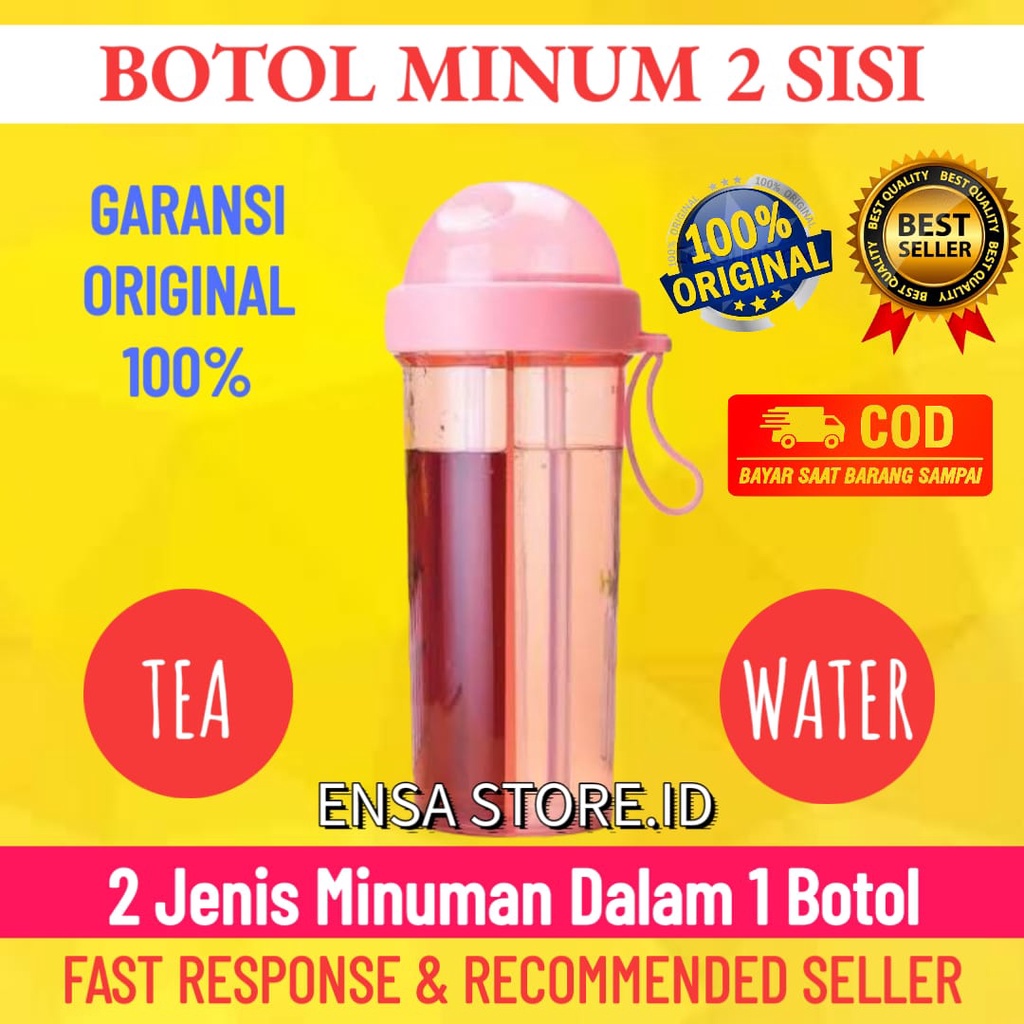 Botol minum 2 in 1 Botol minum 2in1 Botol minum Botol air minum Botol air Botol minum ORI